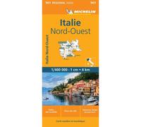 Carte Régionale Italie Nord-Ouest Échelle 1:400 000 - Collectif Michelin - Michelin Travel Partner - broché - Atlas / carte