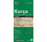 Carte régionale - Korça (Albanie), n° 364 | Vektor