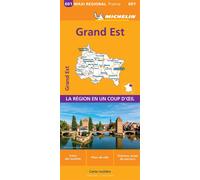 Carte Régionale Maxi - Grand-Est - Collectif - Michelin - Atlas / carte