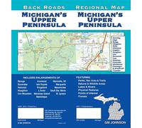 Carte régionale - Michigan's Upper Peninsula (Back Roads) | GM Johnson