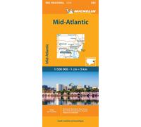 Carte Régionale Mid-Atlantic - Collectif Michelin - Michelin - broché - Atlas / carte