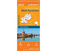 Carte Régionale Midi-Pyrénées 2022
