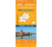 Carte Régionale Midi-Pyrénées 2024