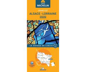 Carte régionale n° 516 - Grand Est : Alsace, Lorraine 2026 | Michelin