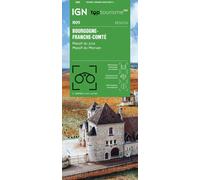 Carte régionale n° 9 : Bourgogne & Franche Comté - VERSION MURALE ET PLASTIFIEE | IGN
