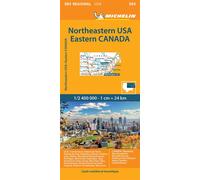 Michelin – Carte régionale Northeastern USA, Eastern Canada – 1/2400000 – Broché