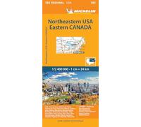 Michelin – Carte régionale Northeastern USA, Eastern Canada – 1/2400000 – Broché