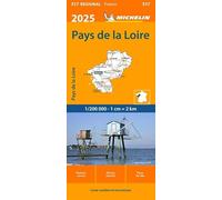 Michelin – Carte régionale Pays de la Loire 2025