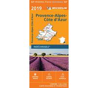 Carte Régionale Provence-Alpes-Côte d'Azur 2019
