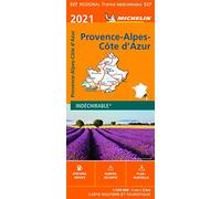 Carte Régionale Provence-Alpes-Côte d'Azur 2021