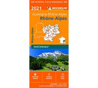 Carte Régionale Rhône-Alpes 2021