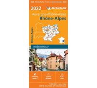 Carte Régionale Rhône-Alpes 2022
