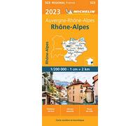 Carte Régionale Rhône-Alpes 2023