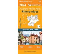 Carte Régionale Rhône-Alpes 2024