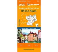 Carte Régionale Rhône-Alpes 2025
