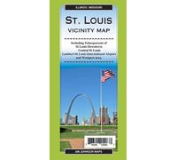 Carte régionale - St Louis et environs, Missouri-Illinois | GM Johnson