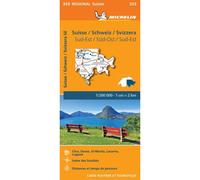 Carte Régionale Suisse / Schweiz / Svizzera Sud-Est / Sud-Ost / Sud-Est Échelle 1:200 000 - Michelin - Michelin Travel Partner - broché - Atlas / carte
