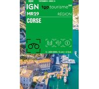 Carte régionale Top tourisme (mini format) R19 - Corse | IGN