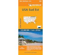 Michelin – Carte régionale Sud-Est des États-Unis – 1/2400000 – broché