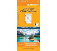 Michelin – Carte régionale Western USA, Western Canada – Échelle 1:2 400 000 – Broché