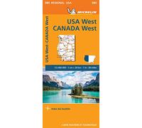 Carte Régionale Western USA, Western Canada