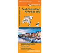 Carte Régionale Zuid-Nederland / Pays-Bas Sud