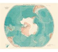 Carte - Régions antarctiques - Géographie nostalgique - Stanford Edward - Reliefs Editions - Coffret - Atlas / carte