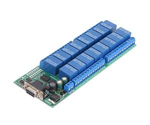 Carte relais 16 canaux Rs232 Db9, module de port série à interface femelle avec plusieurs modes de fonctionnement pour le contrôle industriel et la domotique
