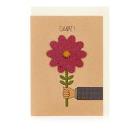 Carte remerciement - Carte à rabat avec fleurs - Avec Graines wildblum - Carte de remerciement pour toutes les occasions