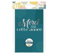 carte remerciement pin's rond maître - sud trading cd7813v02 Bleu G