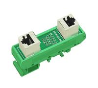 Carte répartiteur RJ45 femelle vers femelle for montage sur rail DIN Carte répartiteur RJ45 à 45 degrés(HL-RJ45-04)