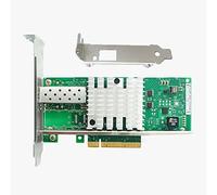 Carte réseau 10 Go SFP+ port PCI Express x8 Ethernet convergé pour serveur compatible Intel X520-DA1 82599EN Puce compatible Windows 7/8/10/11/Visa, serveur/Linux/VMware