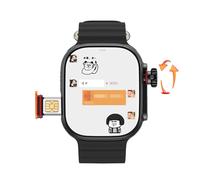 Carte Réseau 4g Caméra Rotative Cds9 Ultra Smartwatch Android 9.0 Modifié Google Play Store Version Mondiale Smartwatch - Type Black 8gb 128gb
