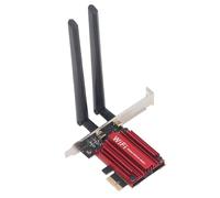 Carte Réseau 5.2 Double Bande 1800 Mbps pour 10 11, Vitesse Plus Rapide, Couverture étendue, efficacité Améliorée, sécurité WPA3 avec WiFi6, Matériau en Alliage D'aluminium,