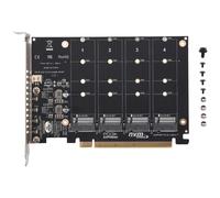 Carte réseau à 4 disques NVME PH44 avec division du signal PCIE