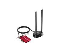 Cudy WE4000 AX5400 WiFi 6E Pcie Bluetooth 5.2 Tri-Bande Adaptateur, Wpa3, Mu-Mimo, Dissipateur Thermique, Support Windows 11/10