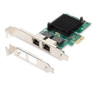 Carte réseau - DIGITUS - DN-10132 - PCI Express - 2 Ports Gigabit - Chipset Intel intégré