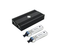 Carte Réseau Ethernet USB4 Double Port 10G SFP+ pour 5/4/3, Puce 82599ES + 2 Modules Optiques SFP+ 10G LR 1310 Nm 10