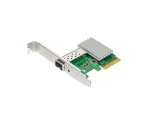 Carte Réseau Fibre Edimax EN-9320SFP+ 10GbE, Interface PCIe, Port SFP+, VLAN 802.1Q, Jumbo Frames 16K, QoS, Décharge Checksum TCP/UDP/IP