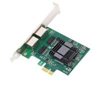 Carte Réseau Gigabit Ethernet, Double Port PCIe X1 RJ45 pour Chipset 82575 avec Dissipateur Thermique en Aluminium, Processus ENIG pour Red Hat Enterprise, Freebsd