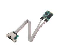 Carte Réseau Gigabit M.2, M.2 A E Key 2,5 G Ethernet LAN, Carte Réseau Ethernet M.2 2,5 G pour 7 8 10 11 pour Linux, RTL8111H M.2 A E Single Port 2,5 G NIC, Broche Courbée,