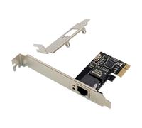 Carte RéSeau Gigabit Serveur PCIE X1 RJ45 RTL8111C Carte Adaptateur Ethernet 1000M à Port Unique Carte RéSeau pour Ordinateur de Bureau