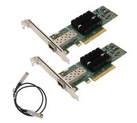 Carte réseau Informatique, Cartes réseau informatiques internes, 2 Cartes réseau MNPA19 XTR 10 Go SFP PCIE avec câble de Conversion de 3,28 Pieds pour PC