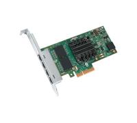 Carte Réseau Intel I350T4V2BLK PCIe 2.1 x4 - 4x Ethernet Gigabit 10/100/1000BaseT(X) - Intel VT-c, SR-IOV, VMDq - Conso. 5W - Low Profile/Full Height