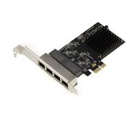 Carte réseau interne PCIe 4 ports LAN RJ45 Gigabit Ethernet 10 100 1000 Mbps avec chipset REALTEK RTL8111H