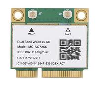 Carte réseau, Mini PCI-E Gigabit Dual-Band Network Adapter Card pour Bluetooth 4.2 Wireless WiFi MC-AC7265 Network Adapter Support Desktops/Notebooks