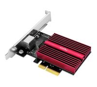 Carte Réseau PCIe 10 Go - CUDY - PE10G - 10GBase-T - Câble Cat6 Inclus - Compatible Windows/Linux