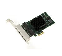 Carte Réseau PCIe 1x QUAD LAN GIGABIT ETHERNET RJ45 10 100 1000Mb - BroadCom BCM5719 - Low et High Profile