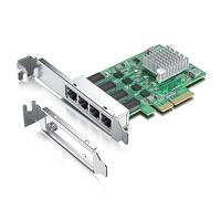 Carte réseau PCIe 2,5 Gbase-T avec puce Realtek RTL8125, carte réseau 2,5 Go, 2500/1000/1000 Mbps, quatre ports RJ45, PCIe X4, carte Ethernet pour Windows/Windows Server/Linux