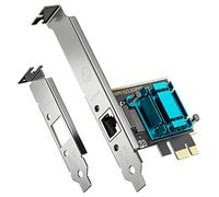 Carte Réseau PCIe 2.5G, Adaptateur Ethernet 2500Mbps avec RTL8125B, Port RJ45, Low-Profile Inclus, Support Windows/Linux/Mac